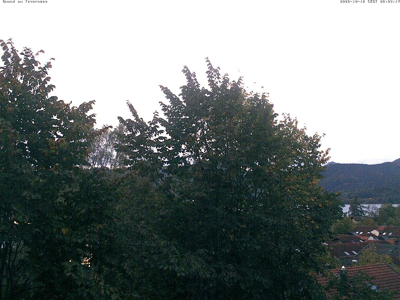 Archiv Foto Webcam Gmund am Tegernsee - Blick nach Süden