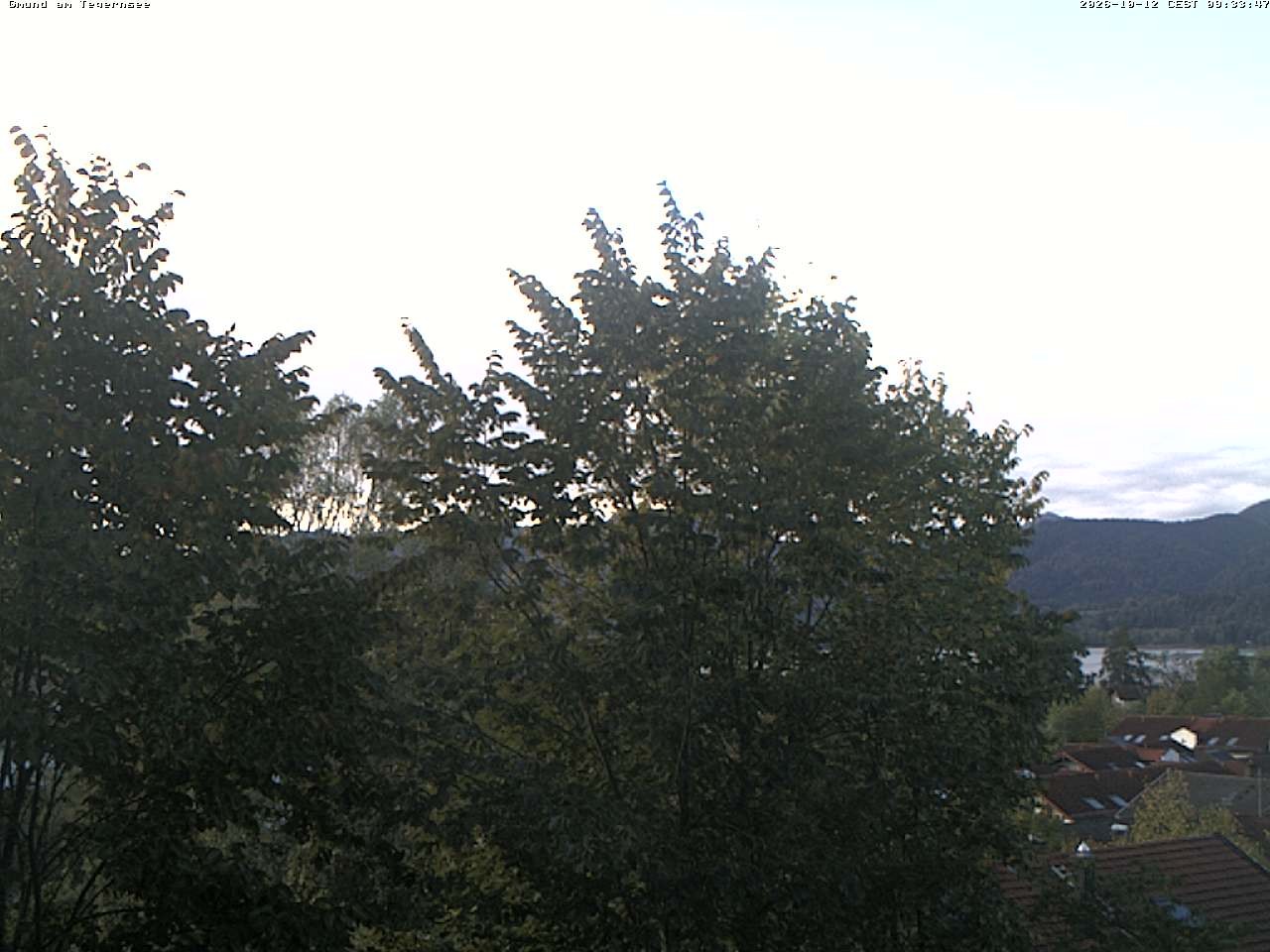 Archiv Foto Webcam Gmund am Tegernsee - Blick nach Süden
