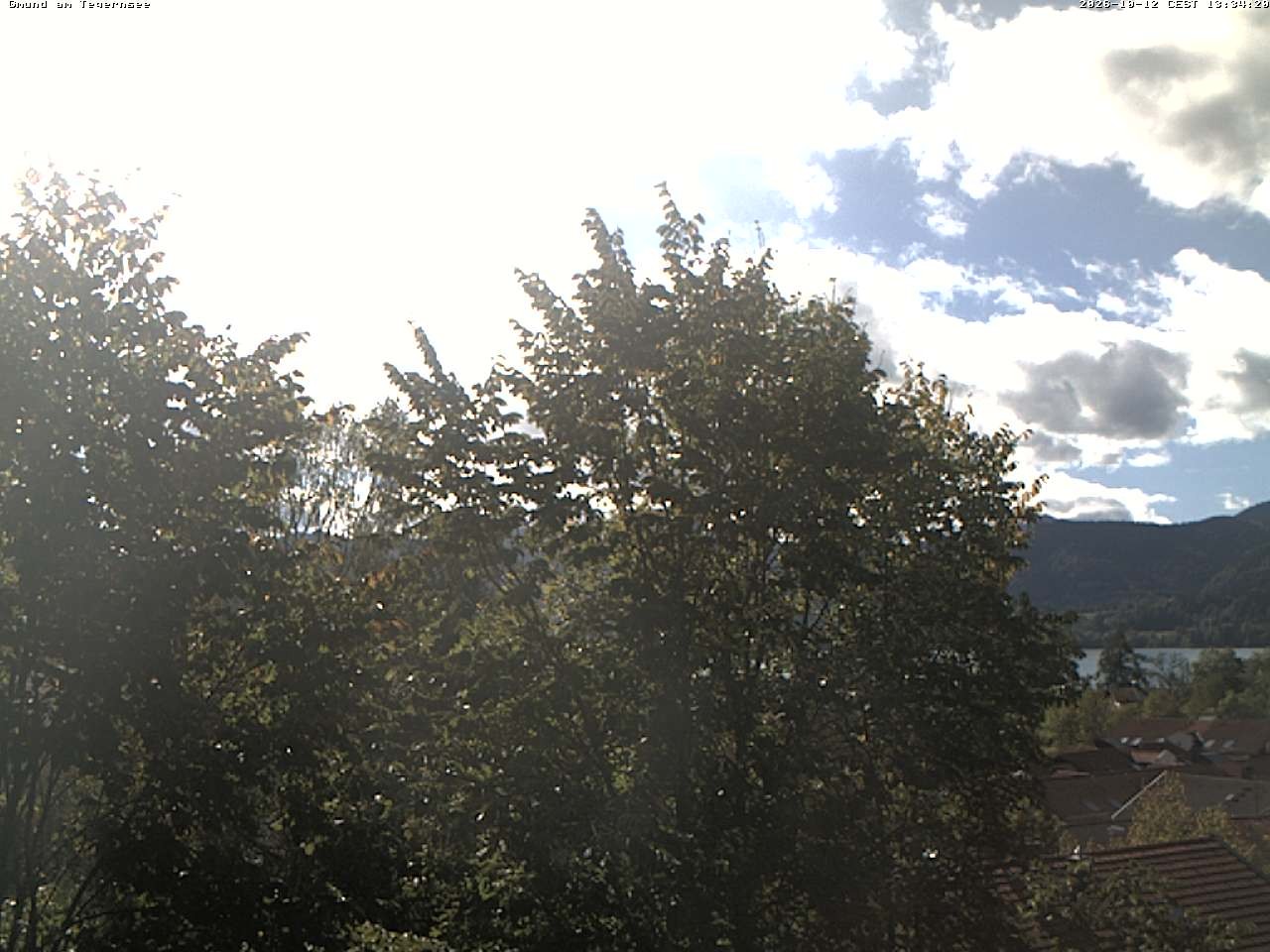 Archiv Foto Webcam Gmund am Tegernsee - Blick nach Süden