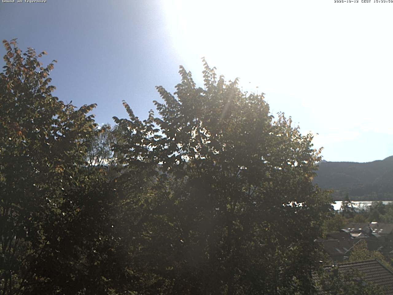 Archiv Foto Webcam Gmund am Tegernsee - Blick nach Süden