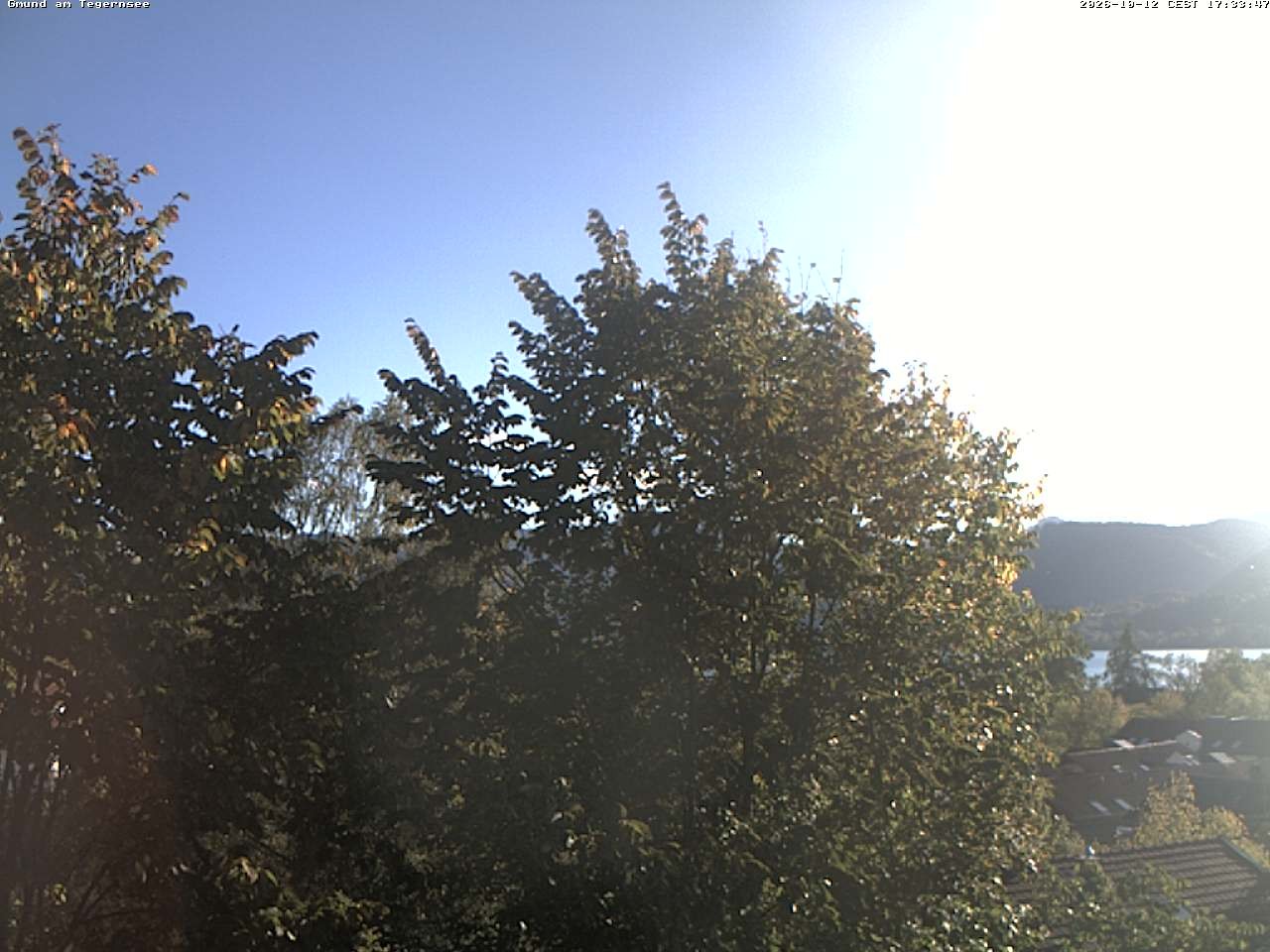 Archiv Foto Webcam Gmund am Tegernsee - Blick nach Süden