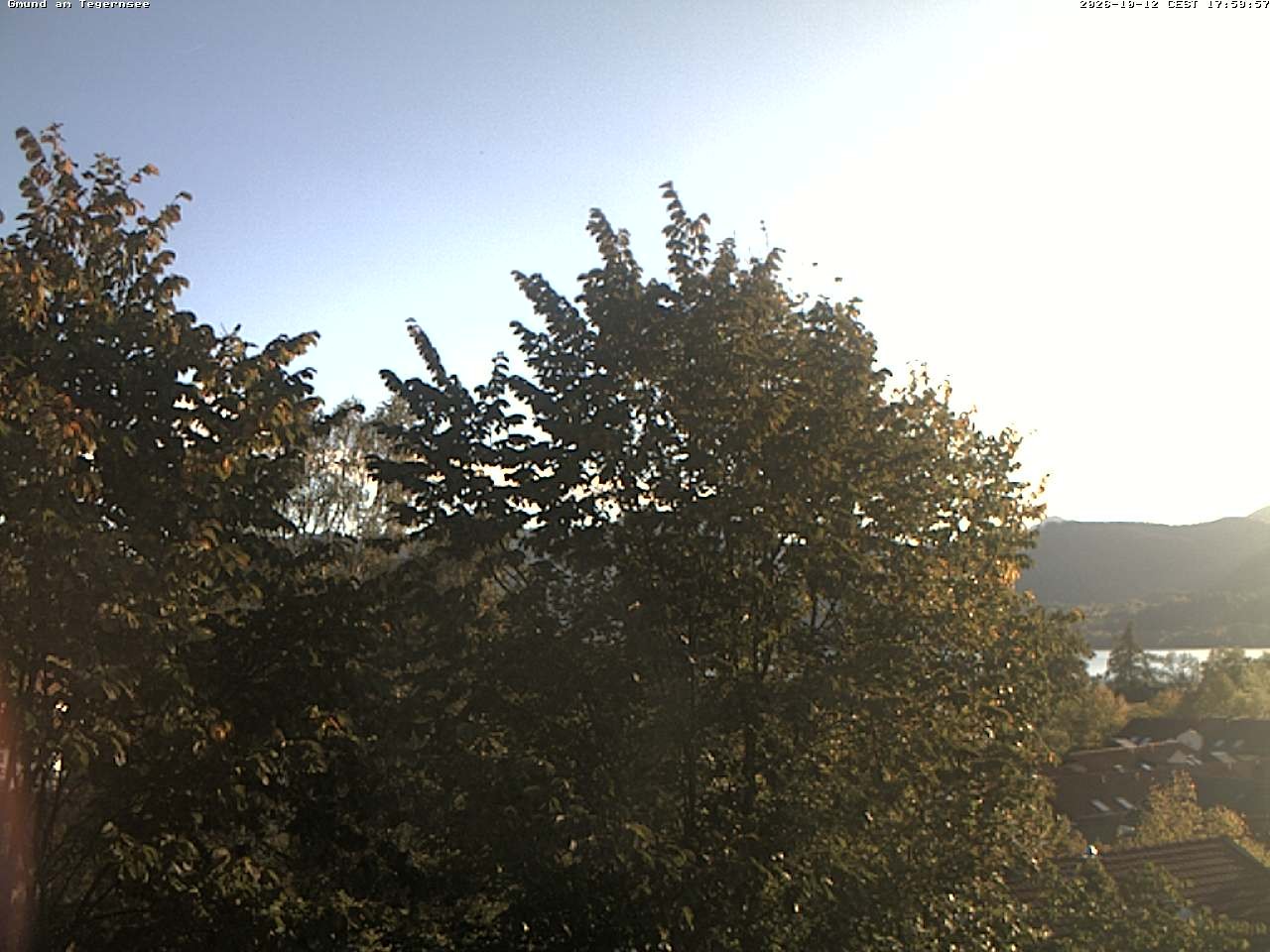 Archiv Foto Webcam Gmund am Tegernsee - Blick nach Süden