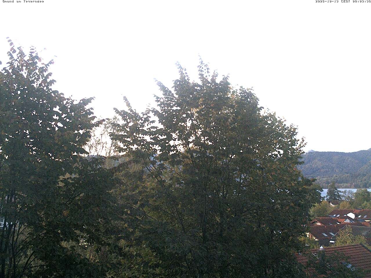 Archiv Foto Webcam Gmund am Tegernsee - Blick nach Süden