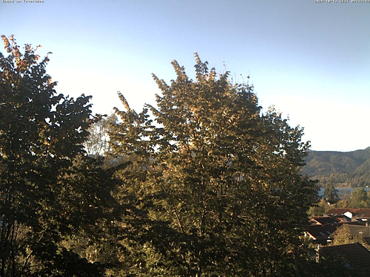 Archiv Foto Webcam Gmund am Tegernsee - Blick nach Süden