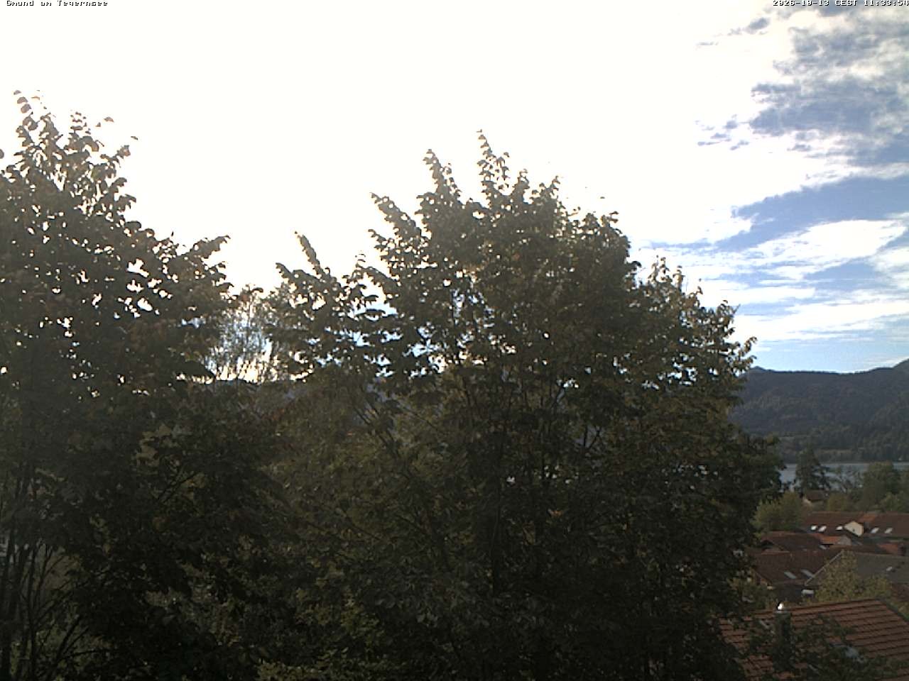 Archiv Foto Webcam Gmund am Tegernsee - Blick nach Süden