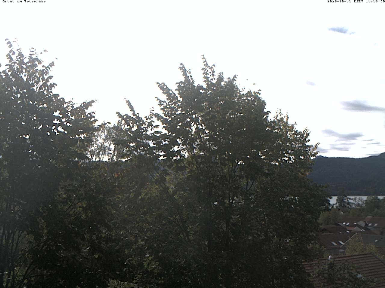 Archiv Foto Webcam Gmund am Tegernsee - Blick nach Süden