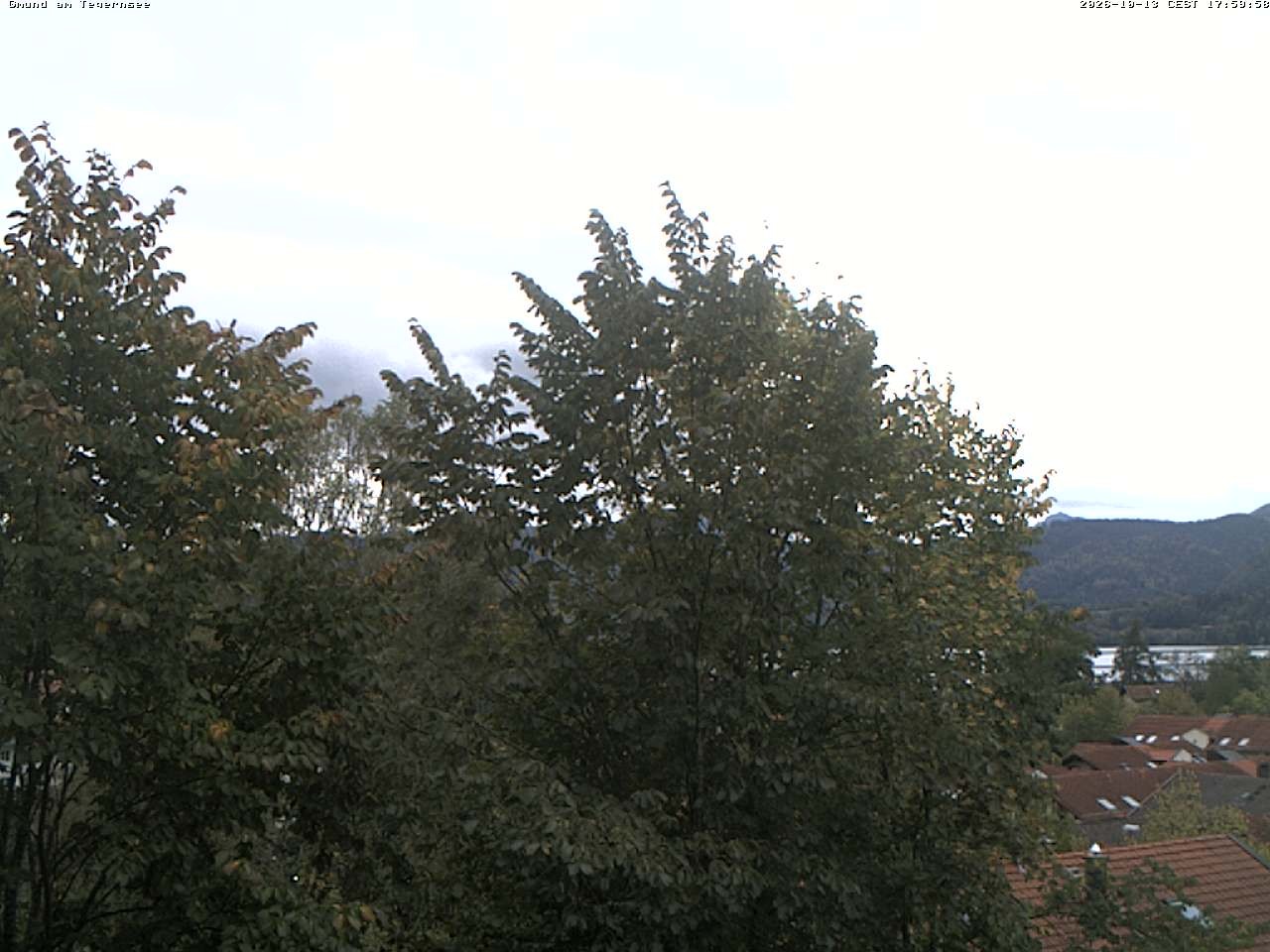 Archiv Foto Webcam Gmund am Tegernsee - Blick nach Süden