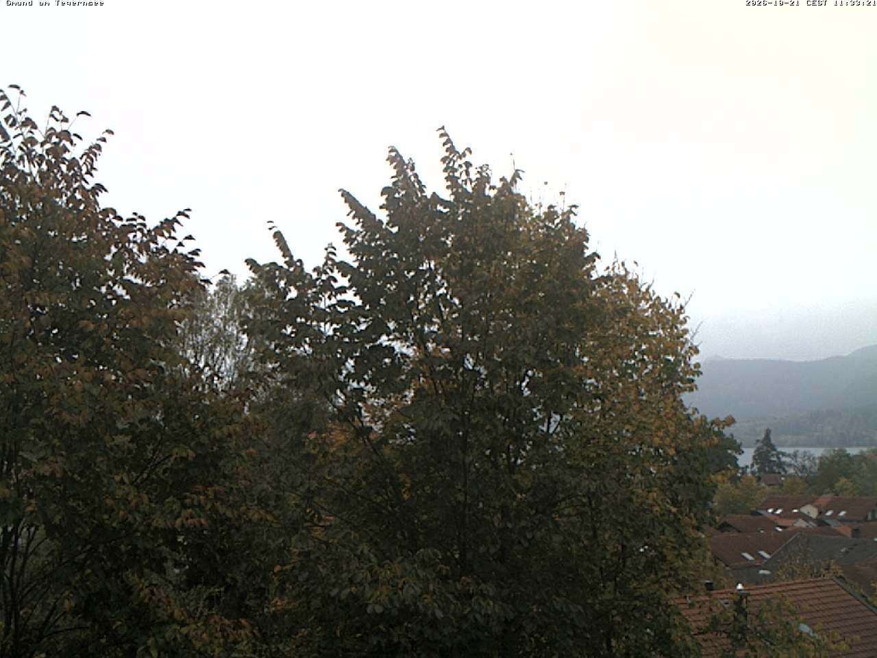 Archiv Foto Webcam Gmund am Tegernsee - Blick nach Süden
