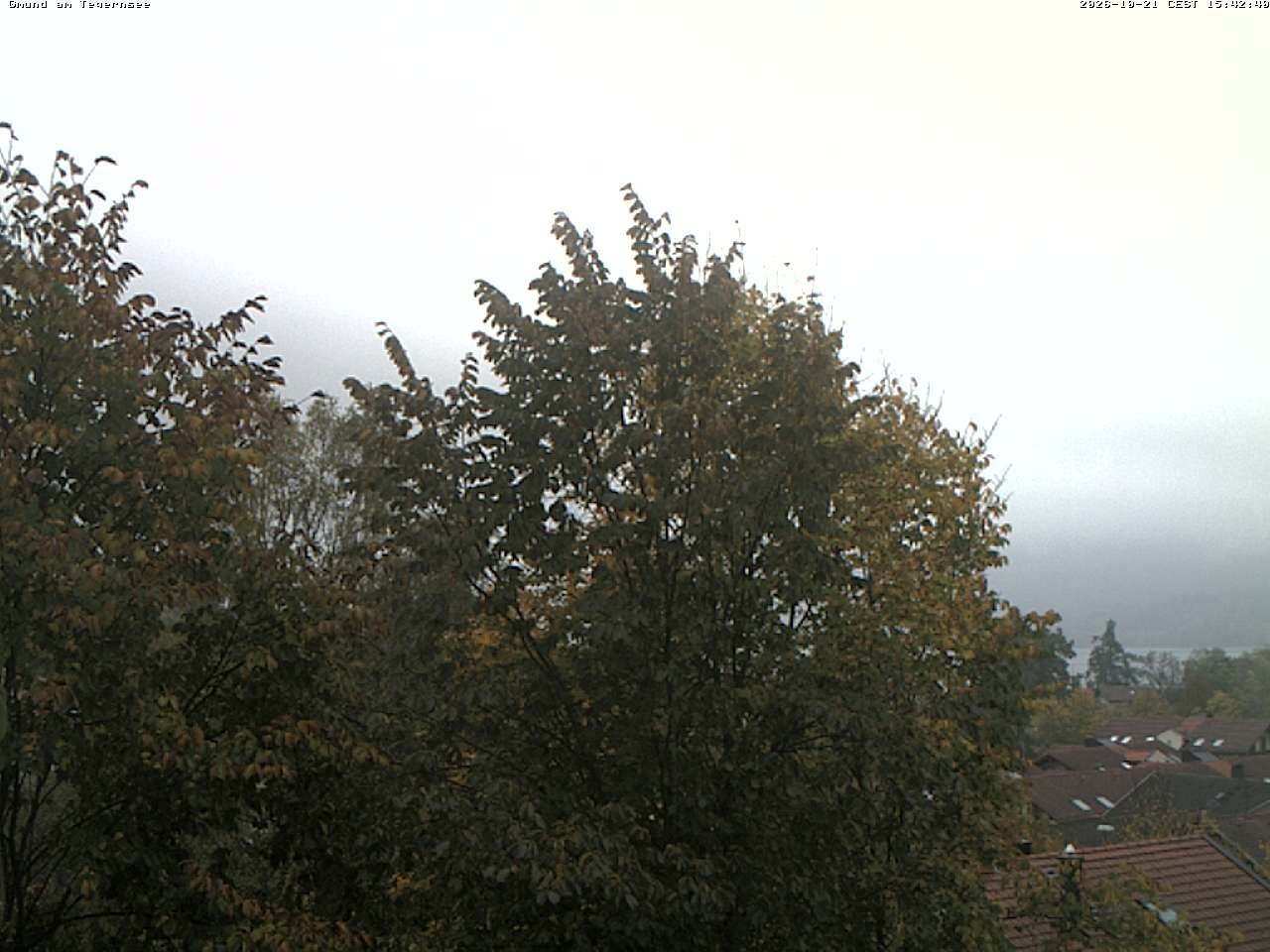 Archiv Foto Webcam Gmund am Tegernsee - Blick nach Süden