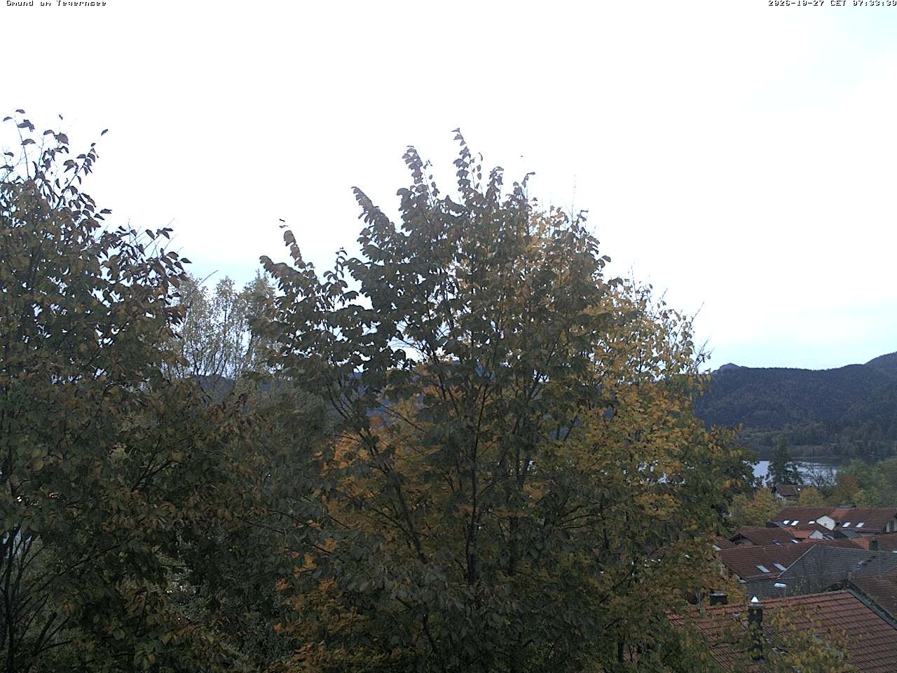 Archiv Foto Webcam Gmund am Tegernsee - Blick nach Süden