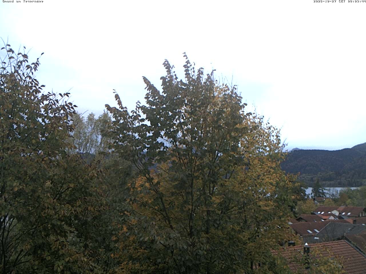 Archiv Foto Webcam Gmund am Tegernsee - Blick nach Süden