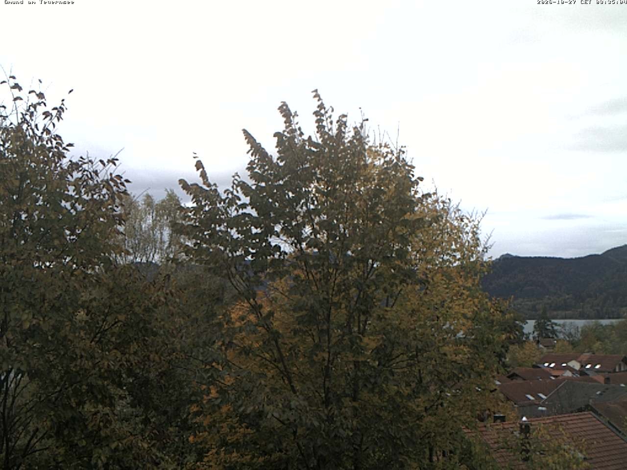 Archiv Foto Webcam Gmund am Tegernsee - Blick nach Süden