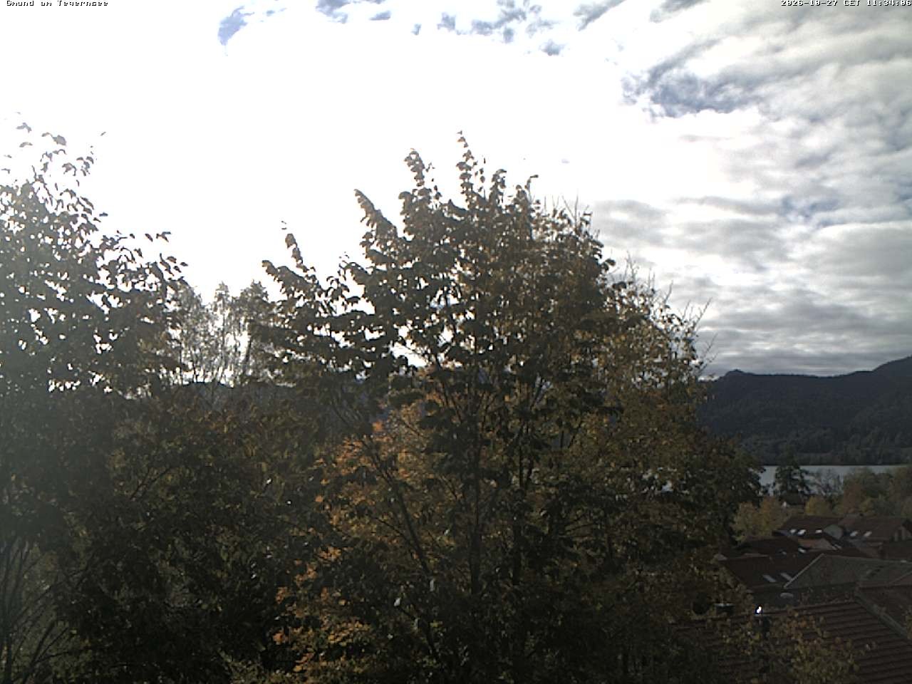 Archiv Foto Webcam Gmund am Tegernsee - Blick nach Süden