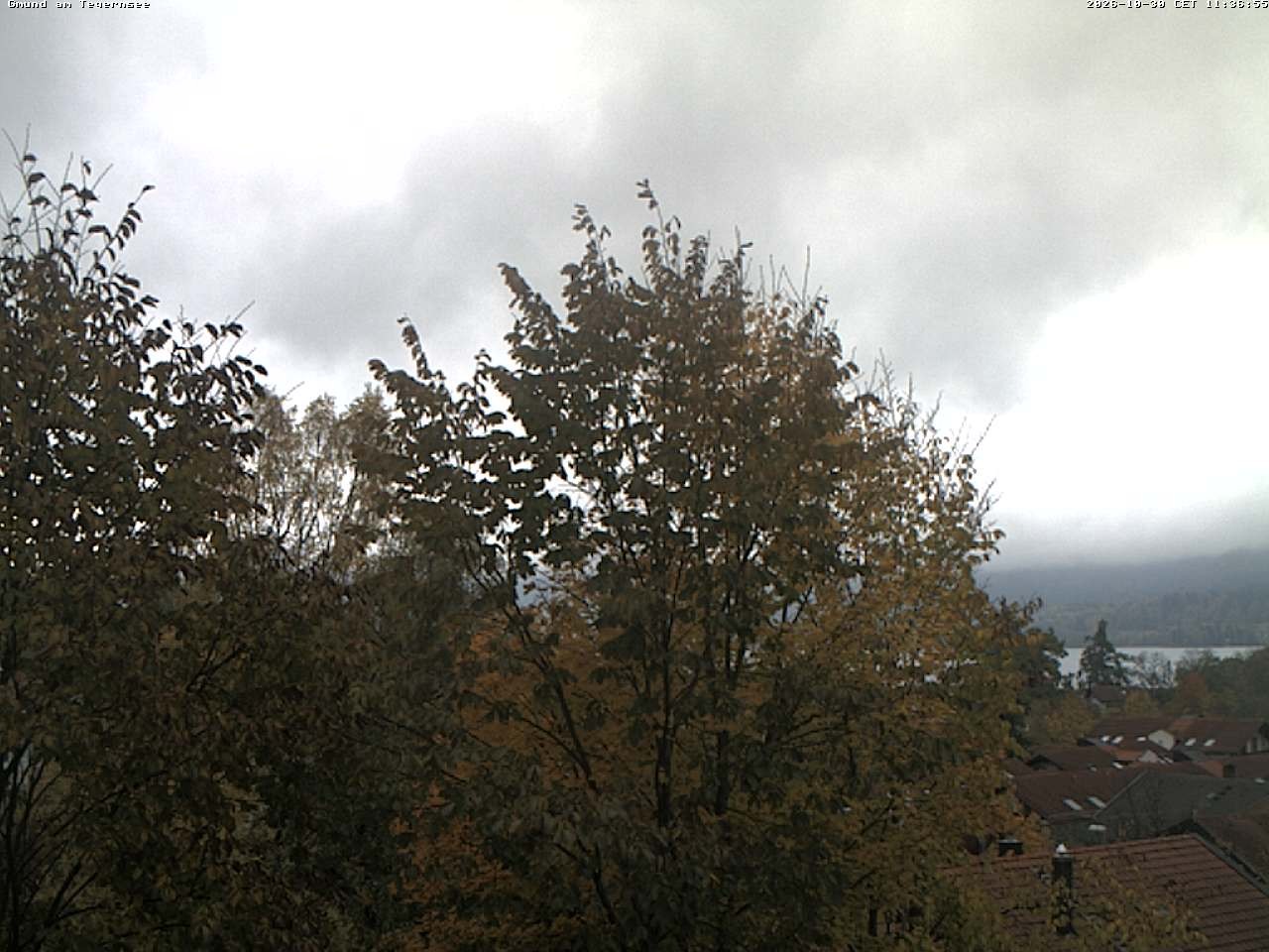 Archiv Foto Webcam Gmund am Tegernsee - Blick nach Süden