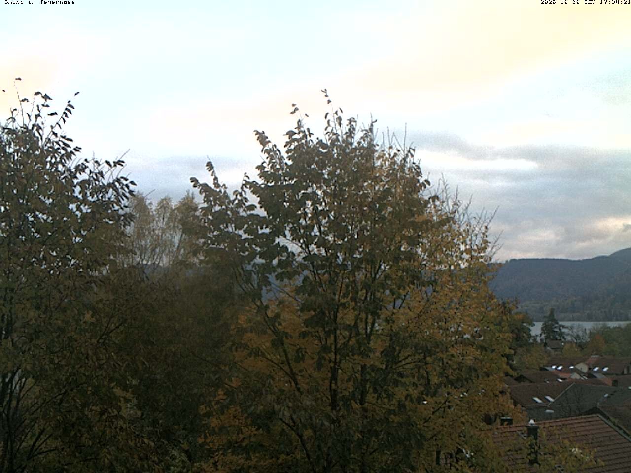 Archiv Foto Webcam Gmund am Tegernsee - Blick nach Süden