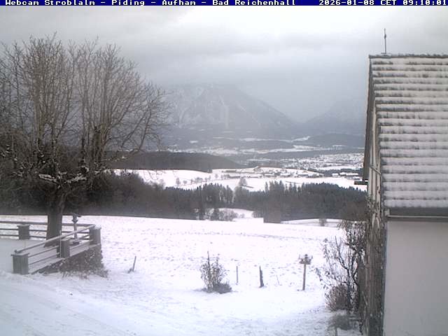 Archived image Webcam Strobalm - View of Piding and Bad Reichenhall