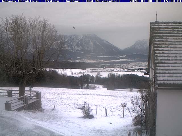 Archived image Webcam Strobalm - View of Piding and Bad Reichenhall