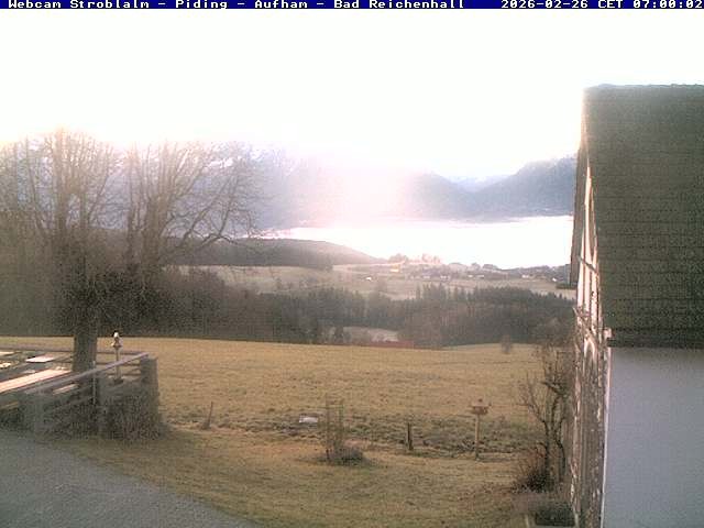 Archived image Webcam Strobalm - View of Piding and Bad Reichenhall