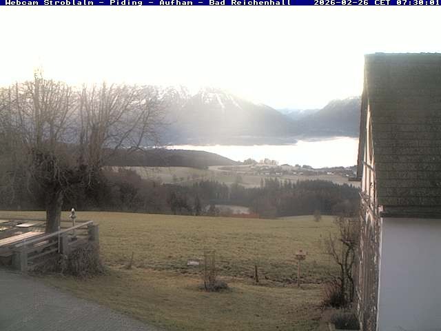 Archived image Webcam Strobalm - View of Piding and Bad Reichenhall