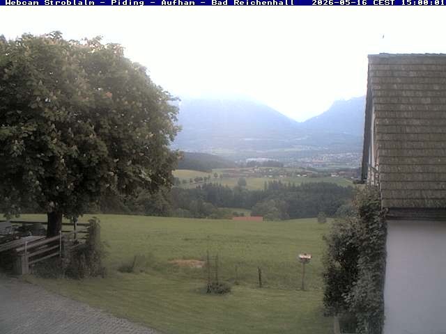 Archived image Webcam Strobalm - View of Piding and Bad Reichenhall