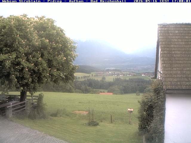 Archived image Webcam Strobalm - View of Piding and Bad Reichenhall
