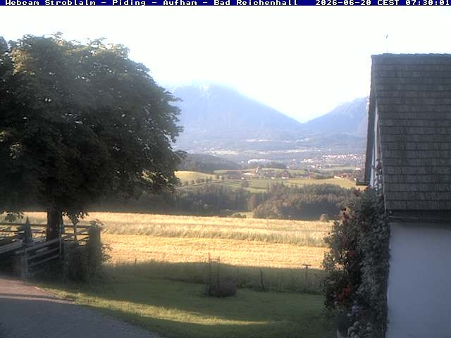 Archiv Foto Webcam Strobalm - Piding - Aufham - Bad Reichenhall