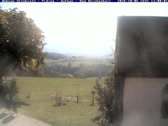 Archived image Webcam Strobalm - View of Piding and Bad Reichenhall