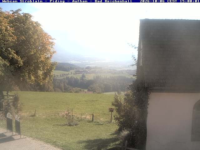 Archived image Webcam Strobalm - View of Piding and Bad Reichenhall