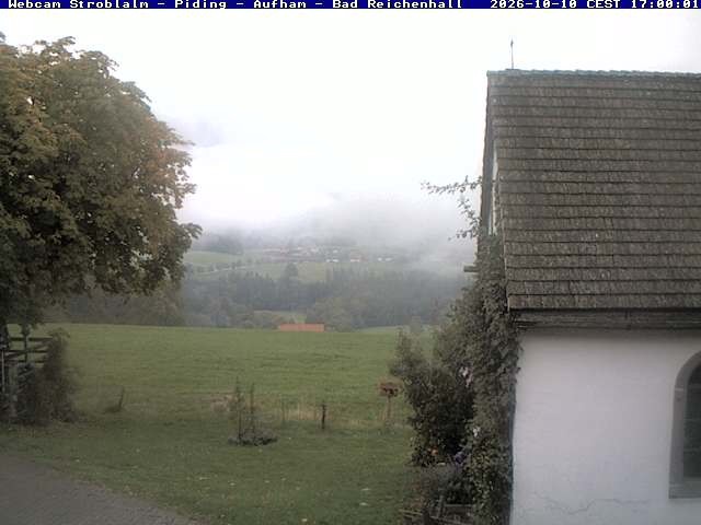 Archived image Webcam Strobalm - View of Piding and Bad Reichenhall