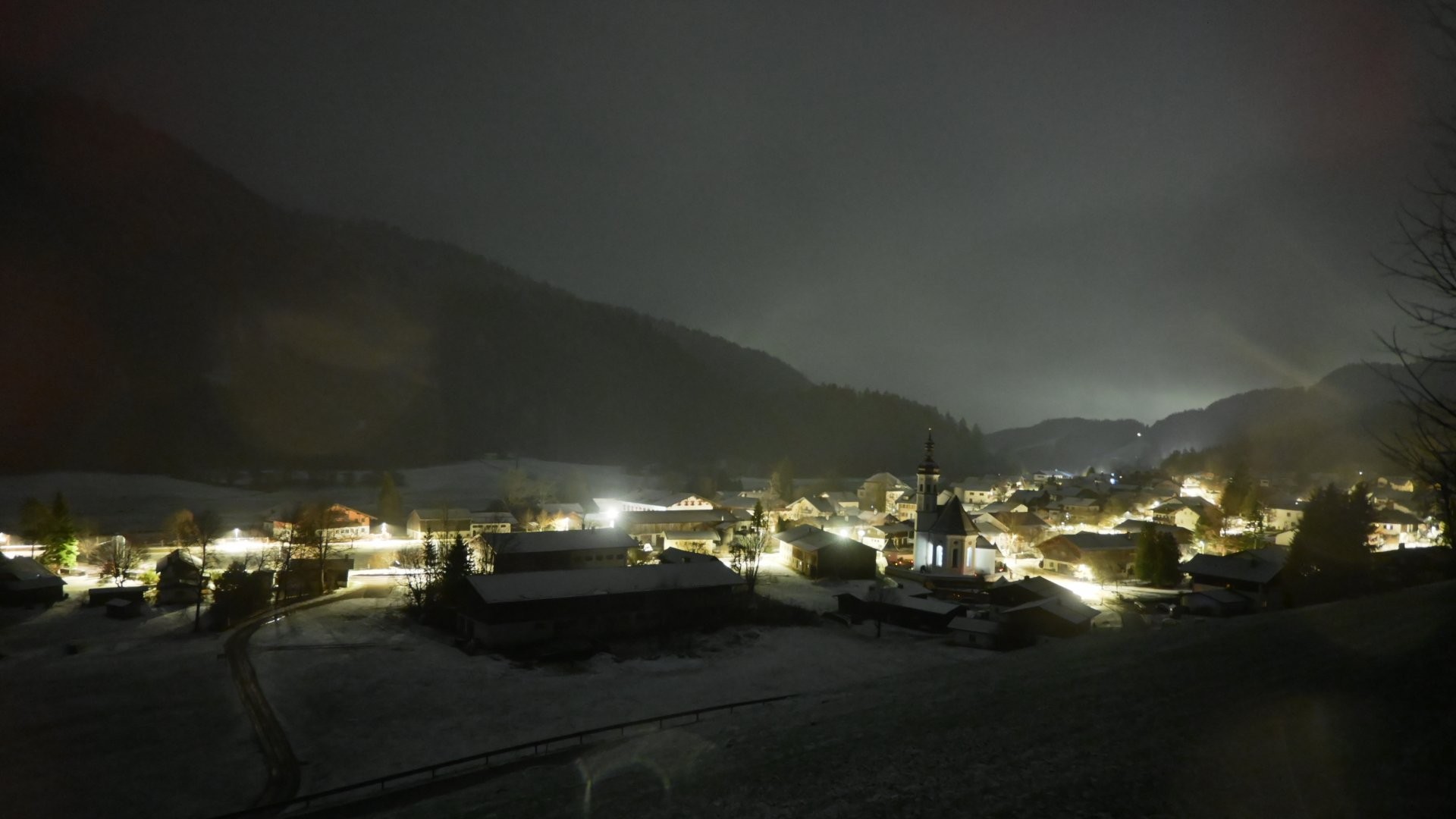 Archiv Foto Webcam Sachrang-Blick über Bergsteigerdorf
