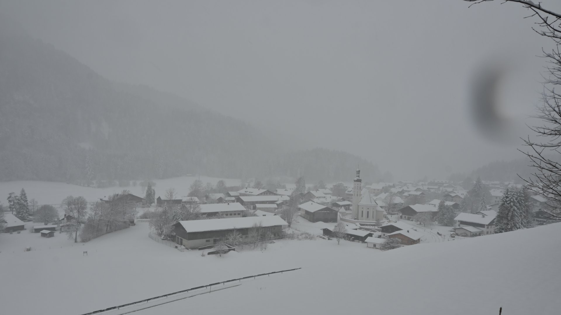 Archiv Foto Webcam Sachrang-Blick über Bergsteigerdorf