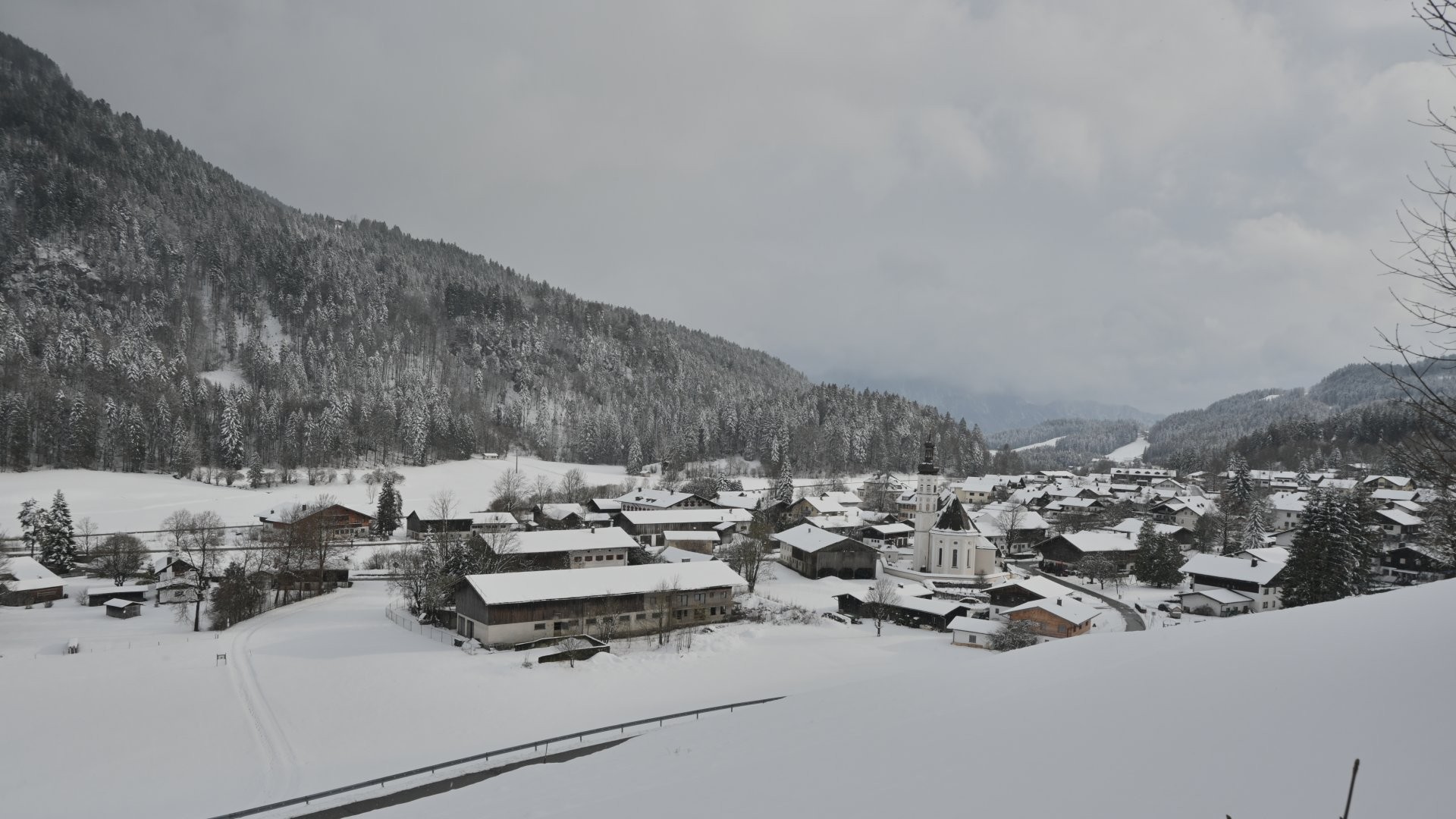 Archiv Foto Webcam Sachrang-Blick über Bergsteigerdorf