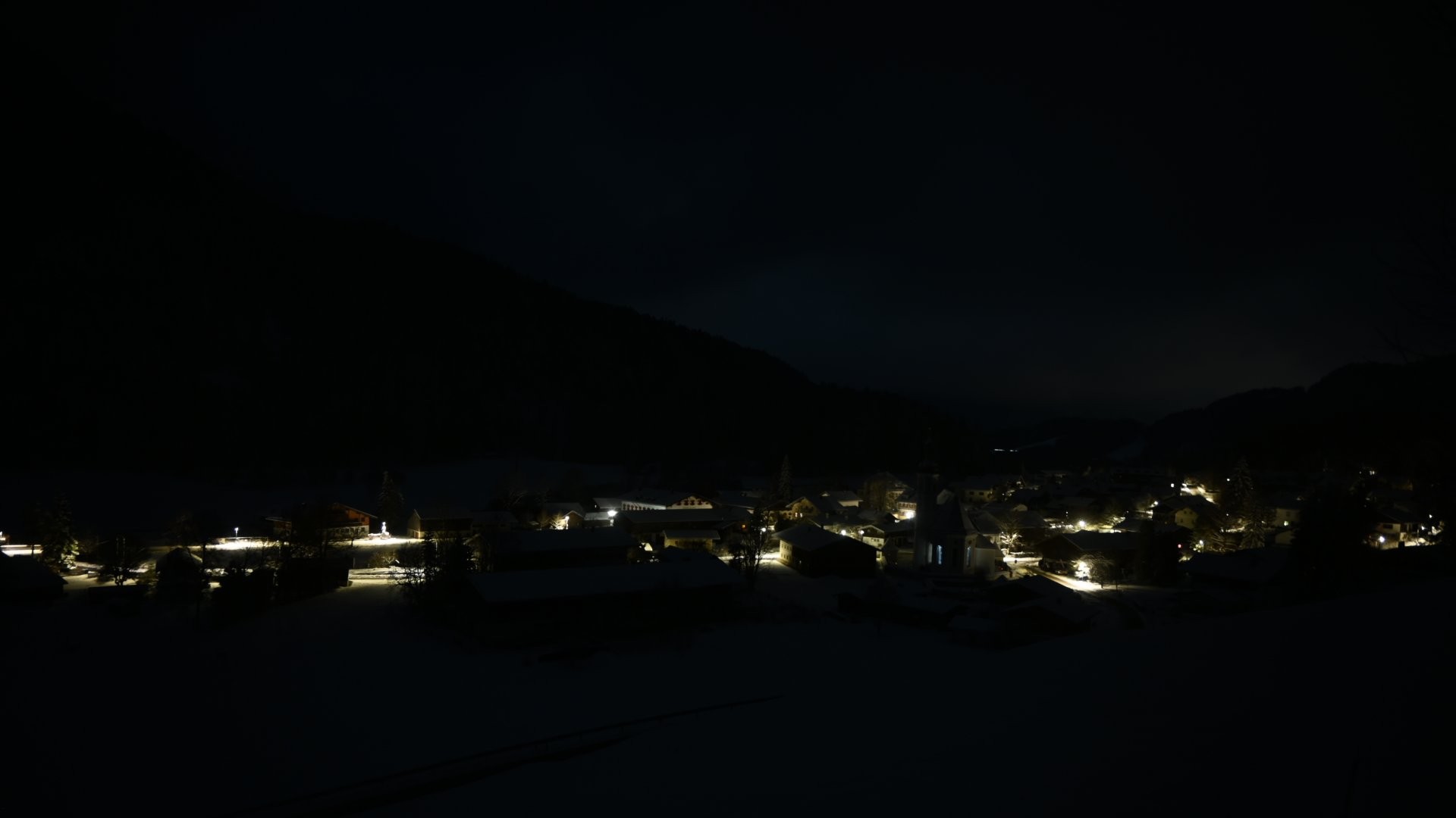 Archiv Foto Webcam Sachrang-Blick über Bergsteigerdorf