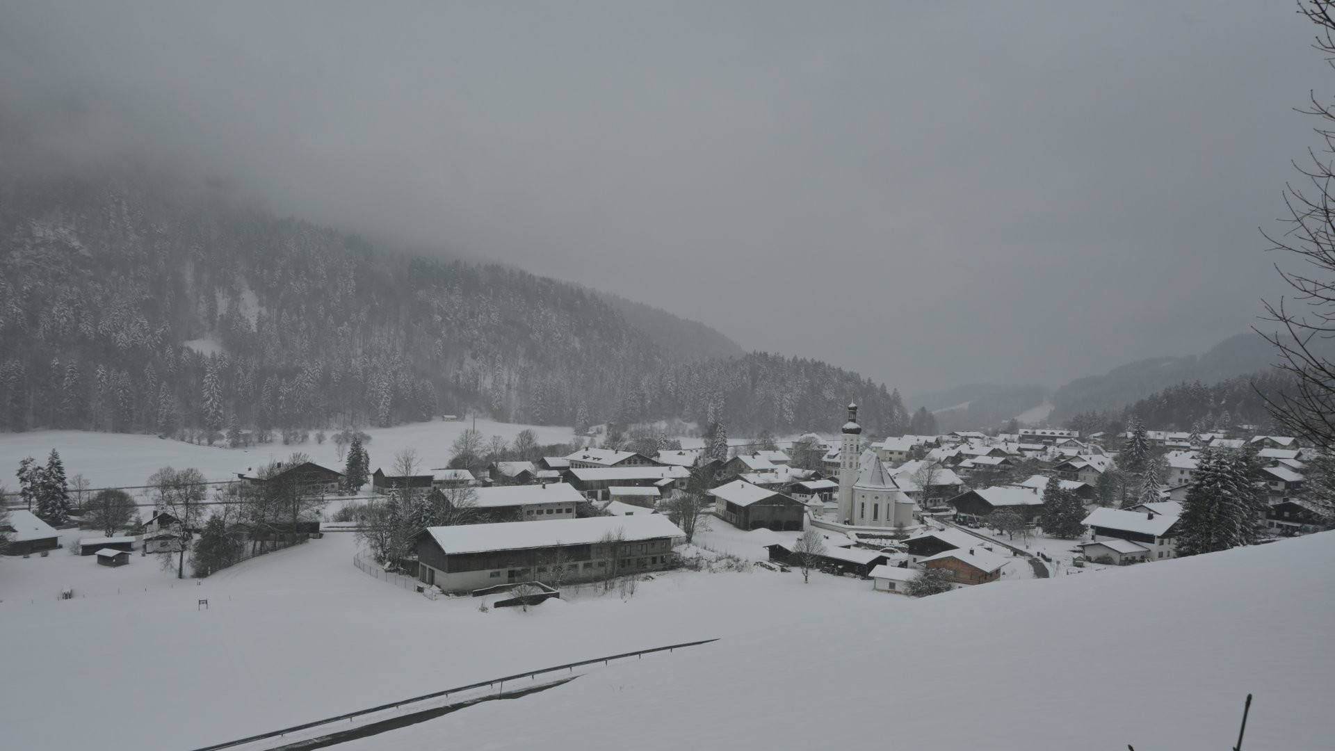 Archiv Foto Webcam Sachrang-Blick über Bergsteigerdorf