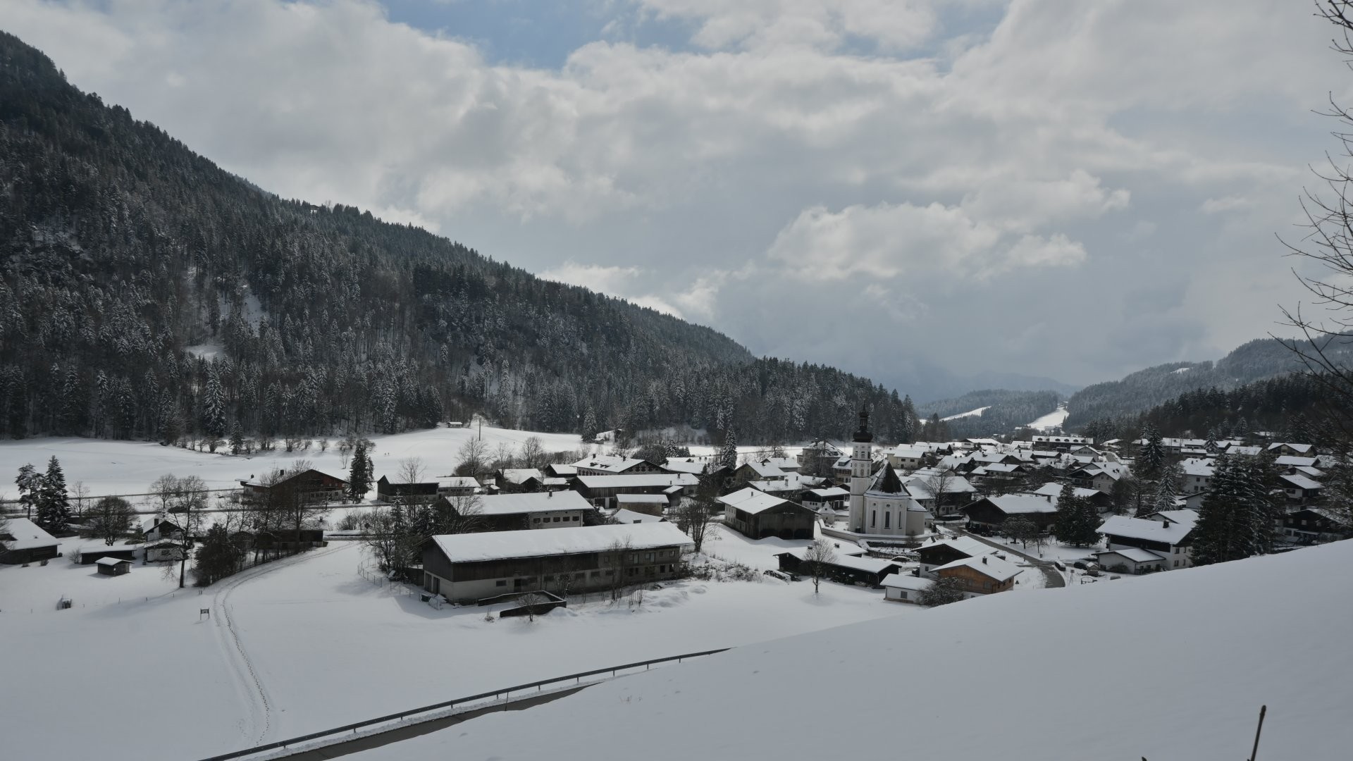 Archiv Foto Webcam Sachrang-Blick über Bergsteigerdorf