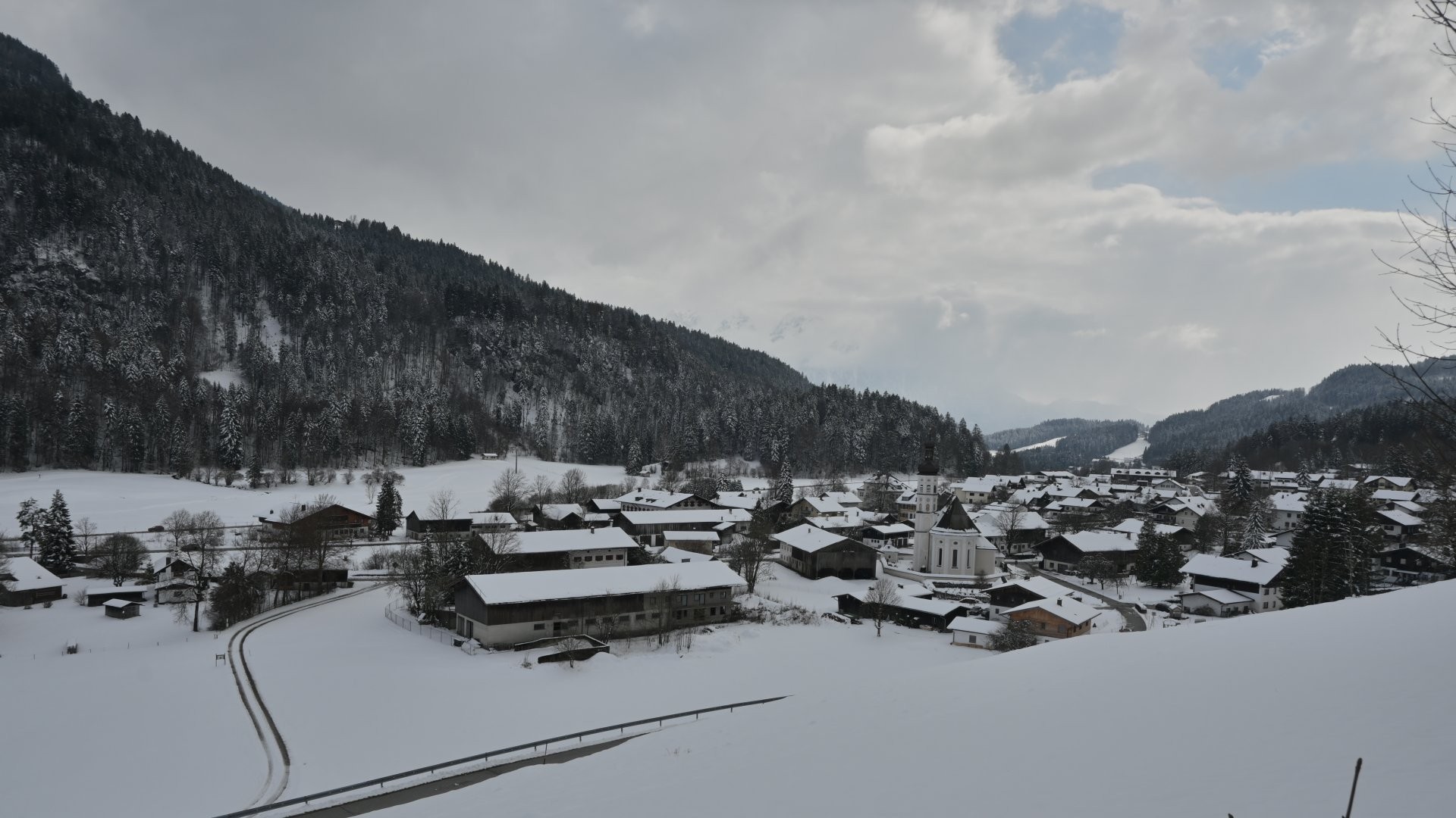 Archiv Foto Webcam Sachrang-Blick über Bergsteigerdorf