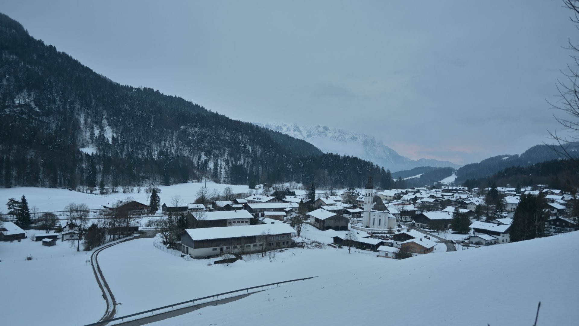 Archiv Foto Webcam Sachrang-Blick über Bergsteigerdorf