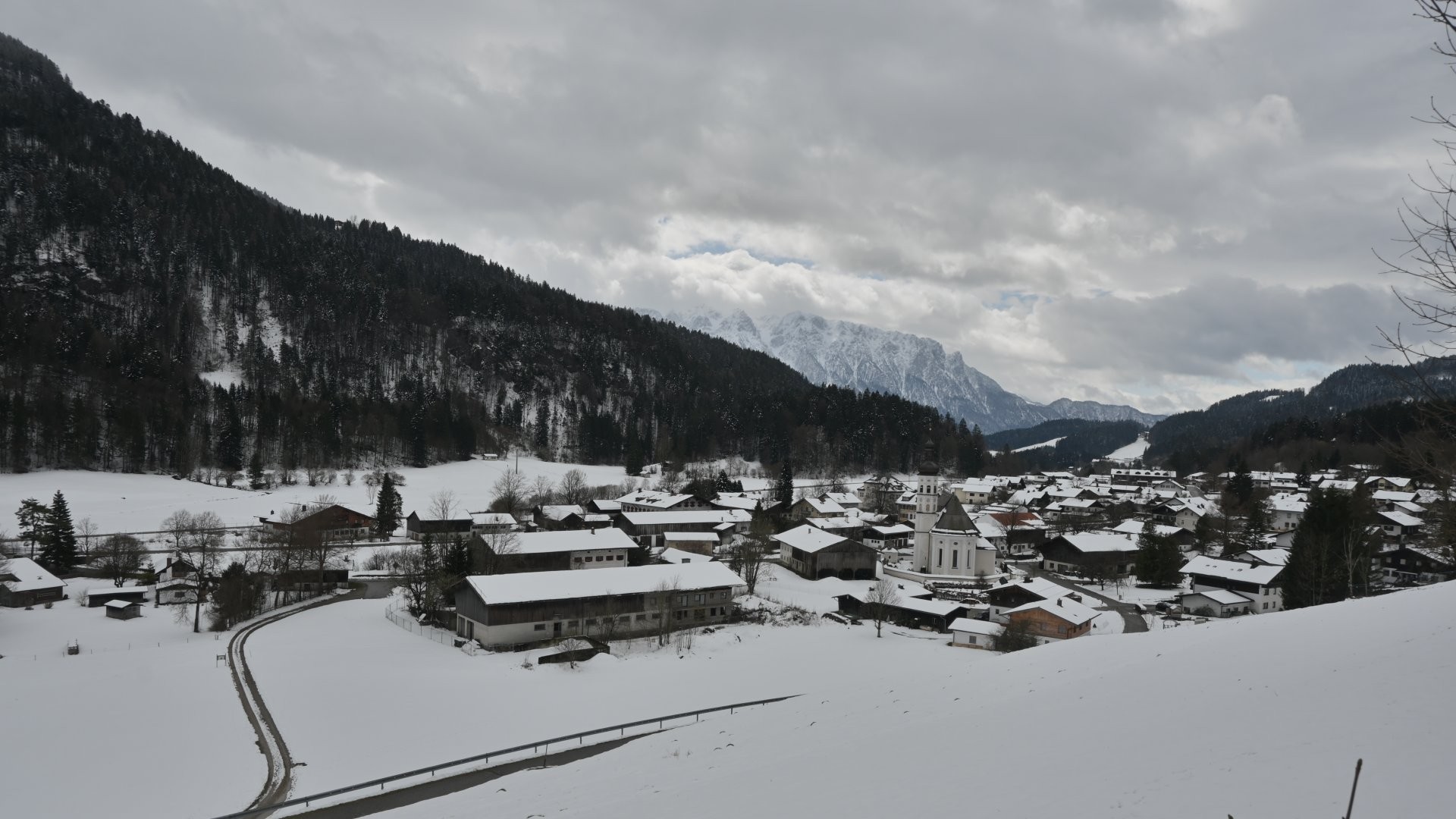 Archiv Foto Webcam Sachrang-Blick über Bergsteigerdorf
