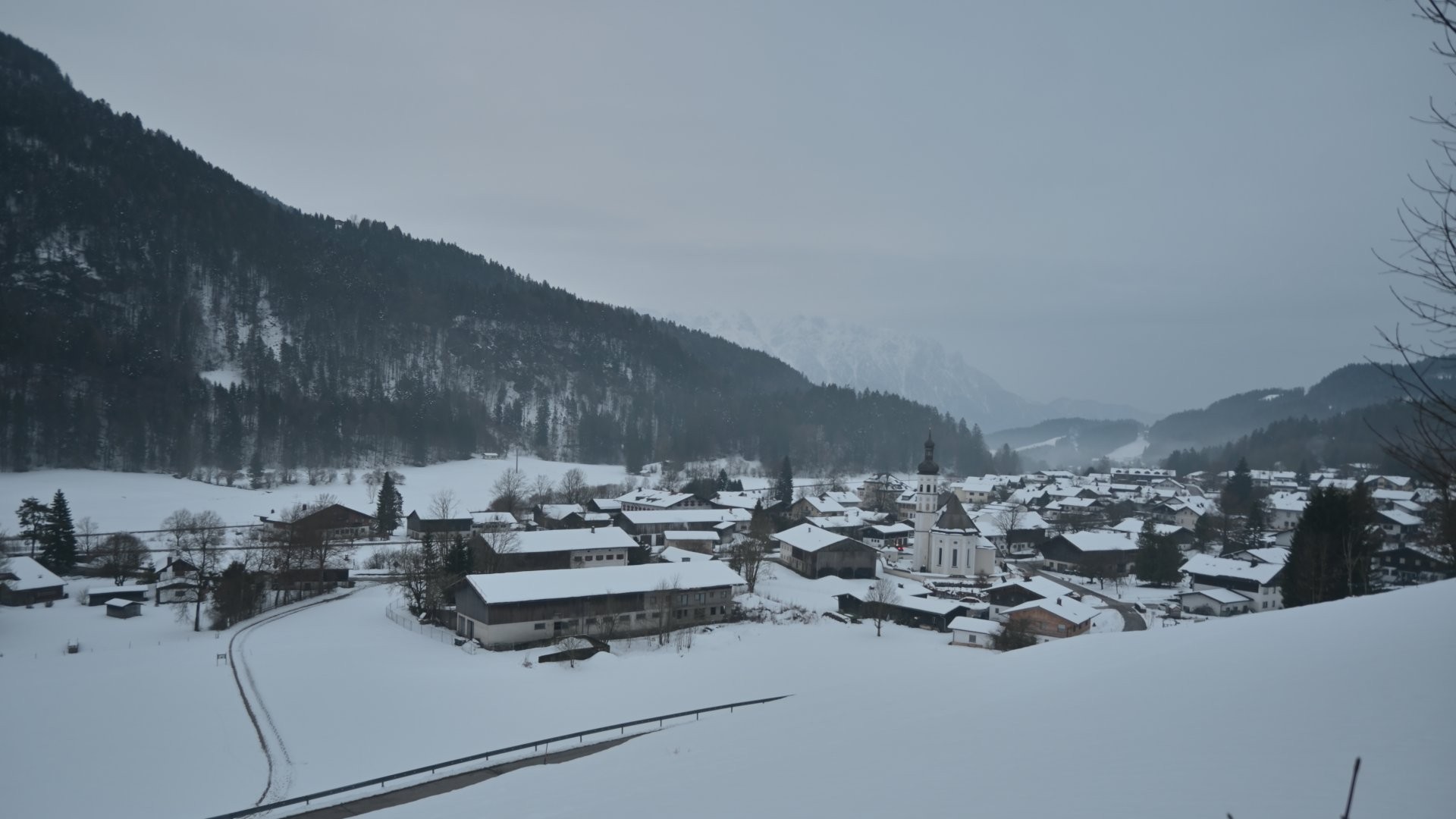 Archiv Foto Webcam Sachrang-Blick über Bergsteigerdorf