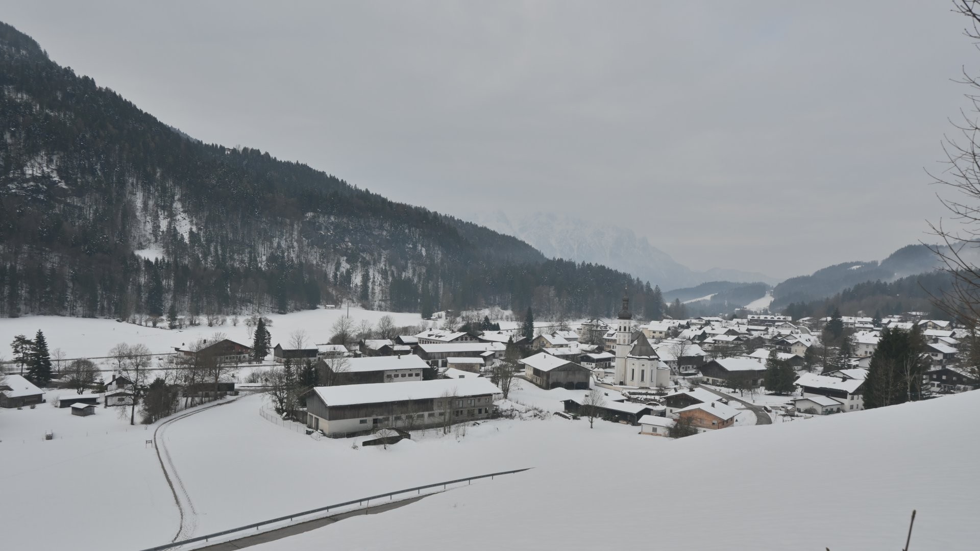 Archiv Foto Webcam Sachrang-Blick über Bergsteigerdorf