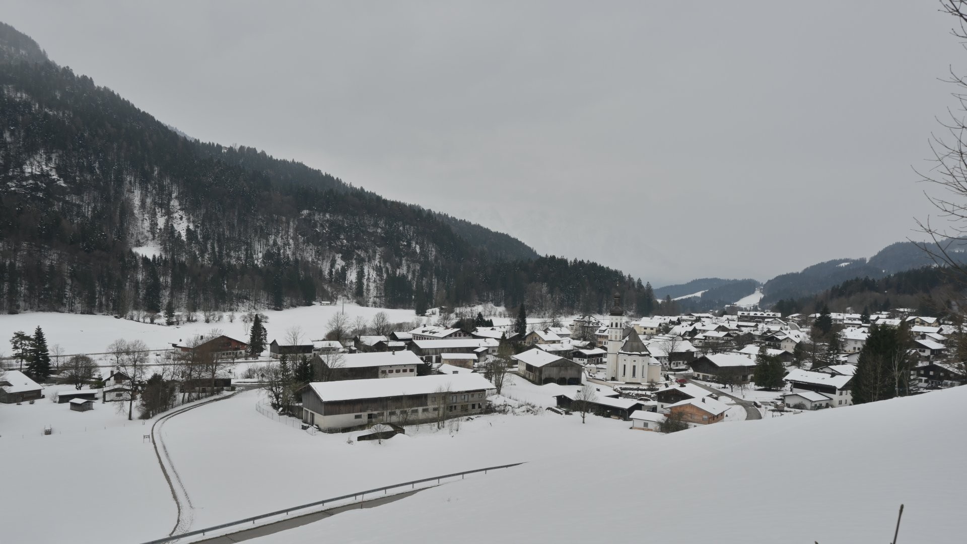 Archiv Foto Webcam Sachrang-Blick über Bergsteigerdorf