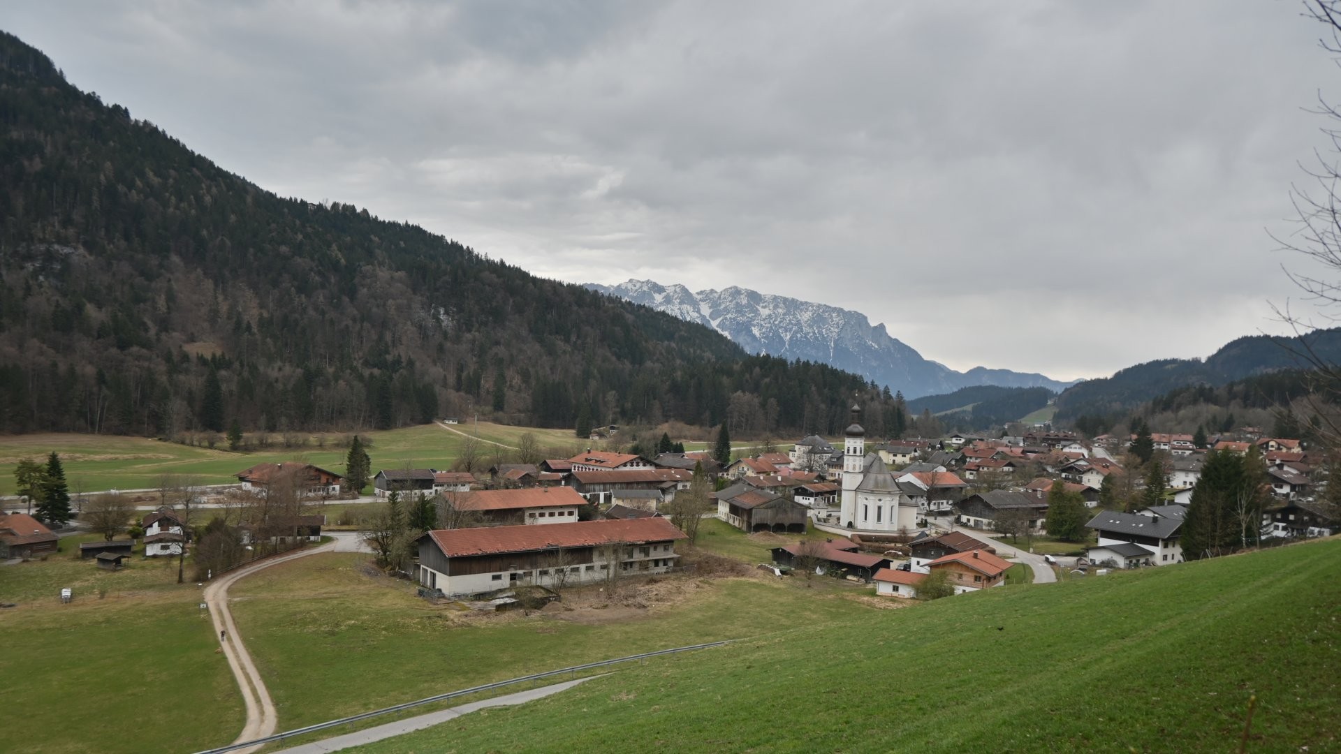Archiv Foto Webcam Sachrang-Blick über Bergsteigerdorf