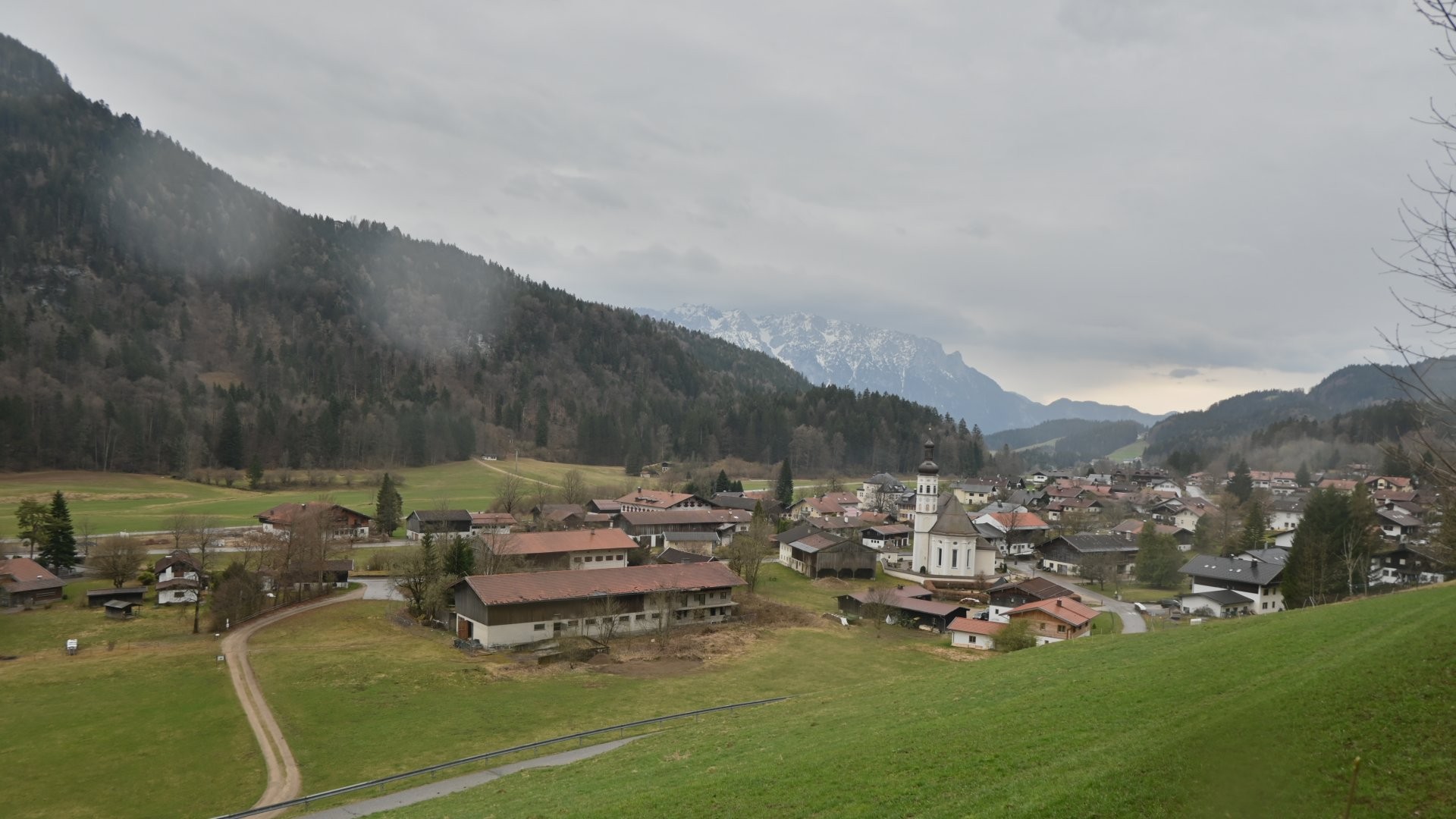 Archiv Foto Webcam Sachrang-Blick über Bergsteigerdorf
