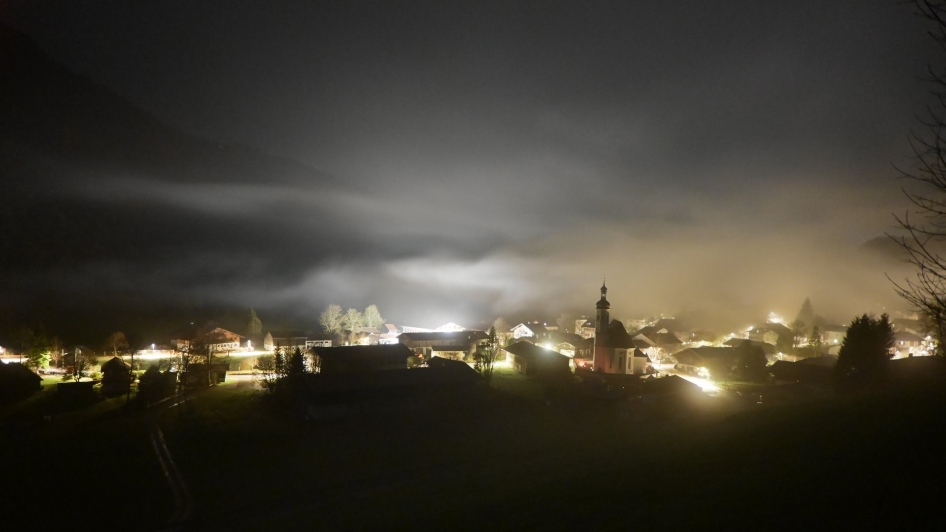 Archiv Foto Webcam Sachrang-Blick über Bergsteigerdorf