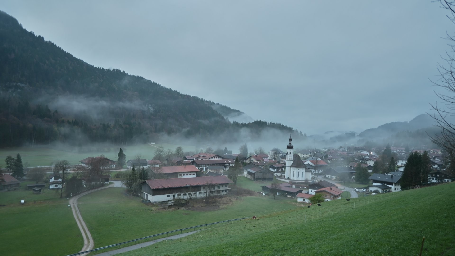 Archiv Foto Webcam Sachrang-Blick über Bergsteigerdorf