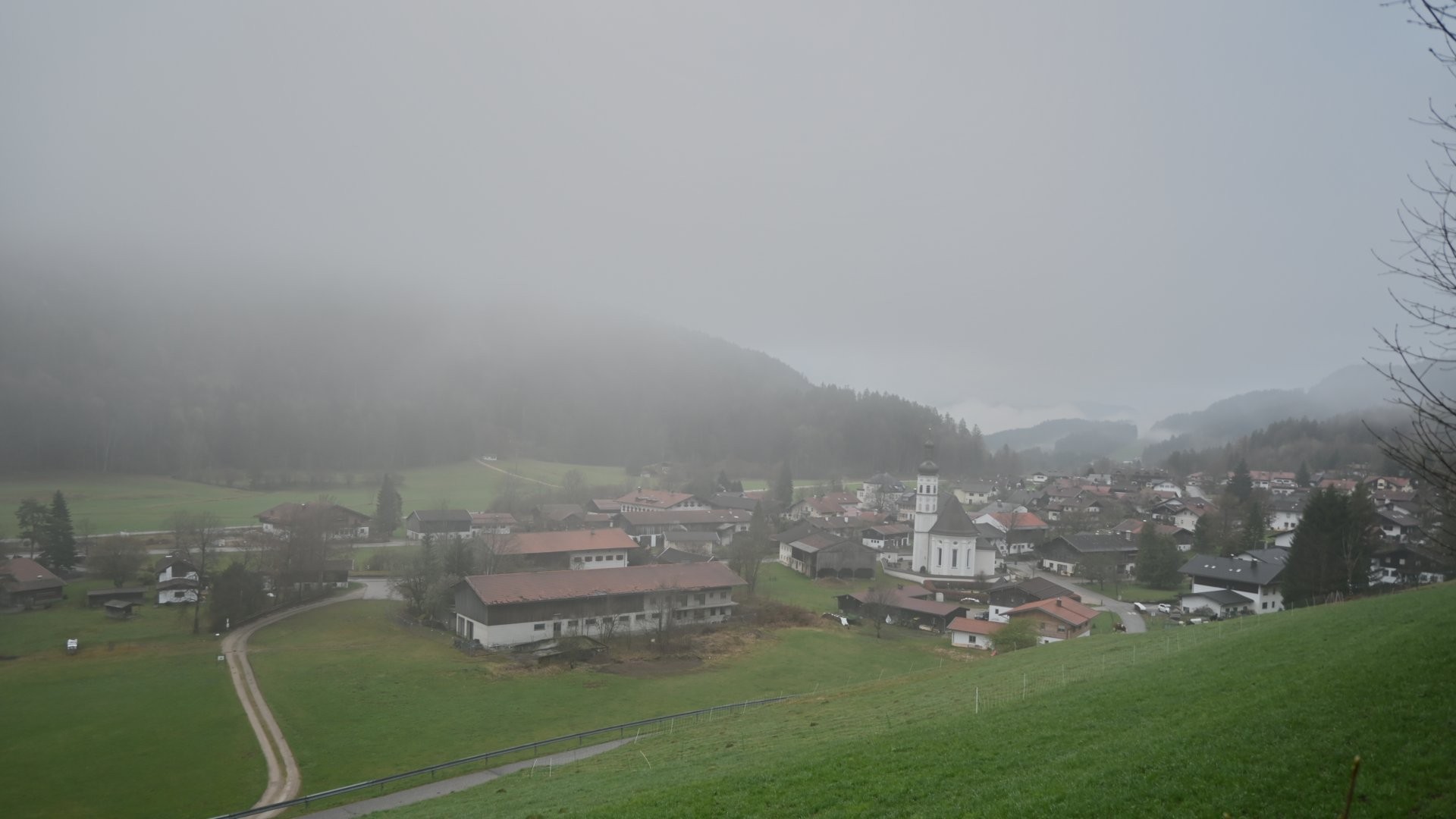 Archiv Foto Webcam Sachrang-Blick über Bergsteigerdorf