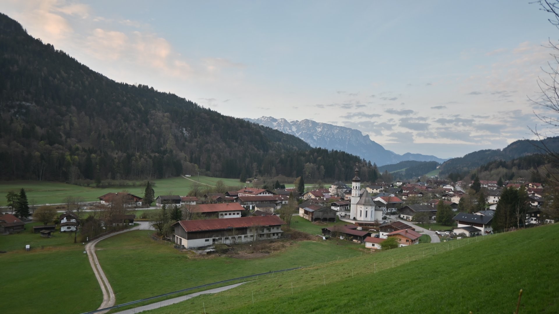 Archiv Foto Webcam Sachrang-Blick über Bergsteigerdorf