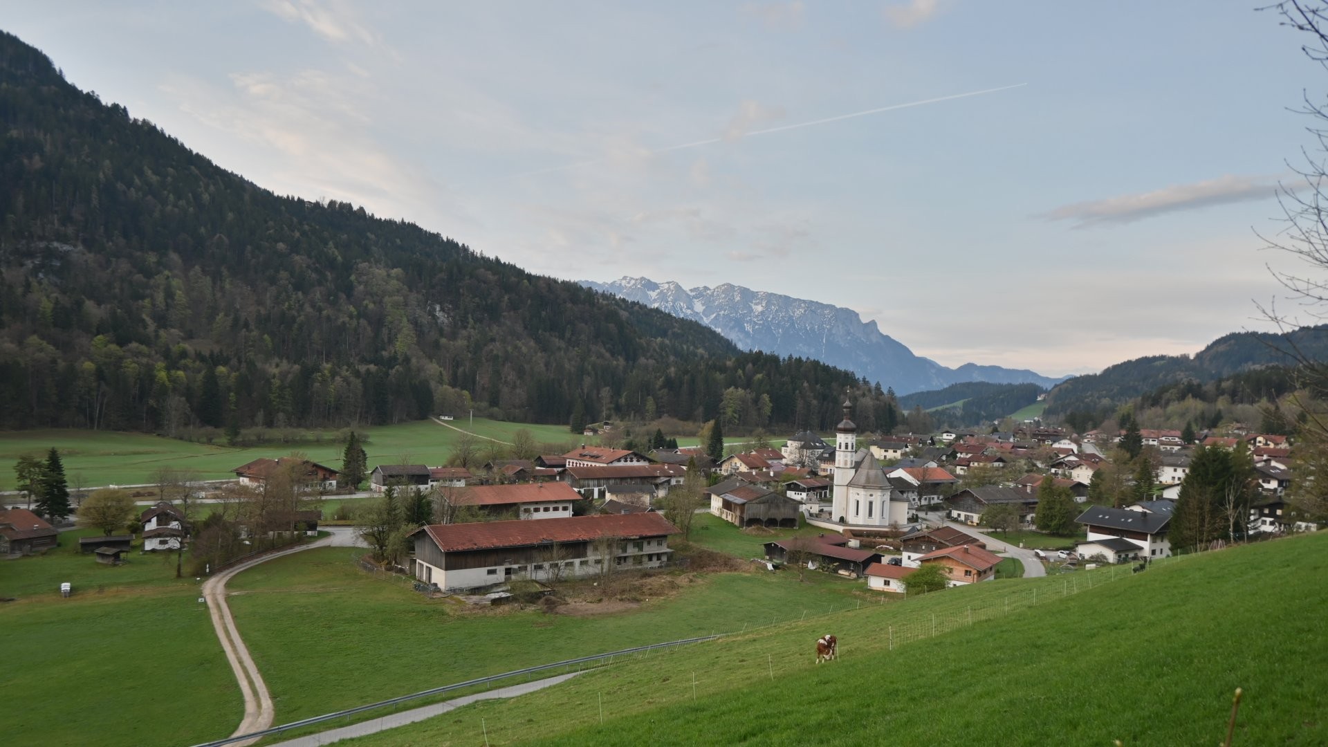 Archiv Foto Webcam Sachrang-Blick über Bergsteigerdorf