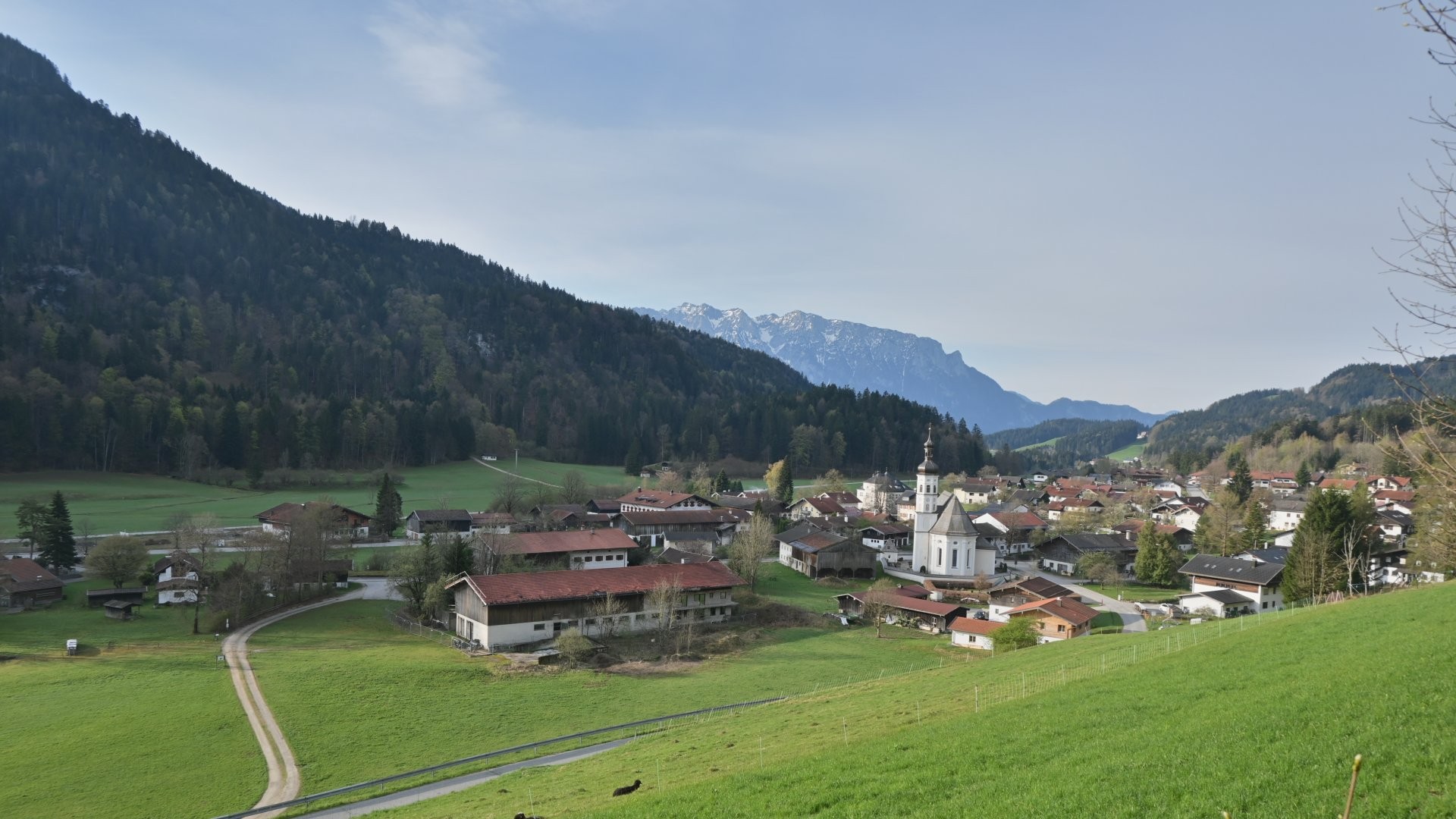 Archiv Foto Webcam Sachrang-Blick über Bergsteigerdorf