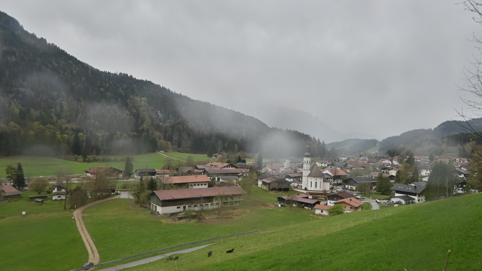 Archiv Foto Webcam Sachrang-Blick über Bergsteigerdorf